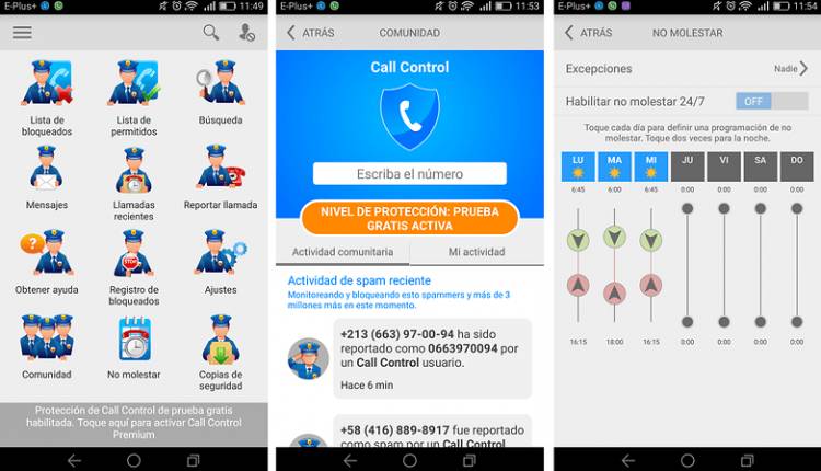 bloquear llamadas con call