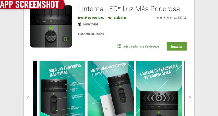 Mejores apps de linterna