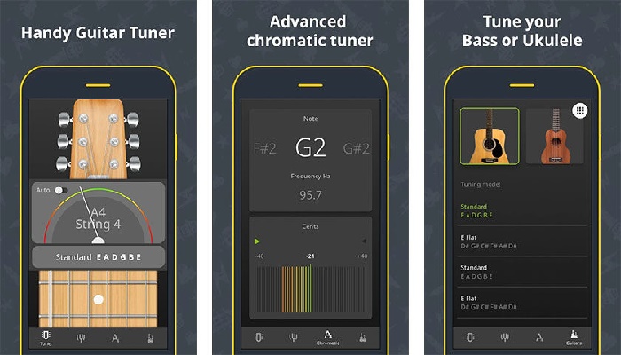 aplicaciones para afinar guitarras