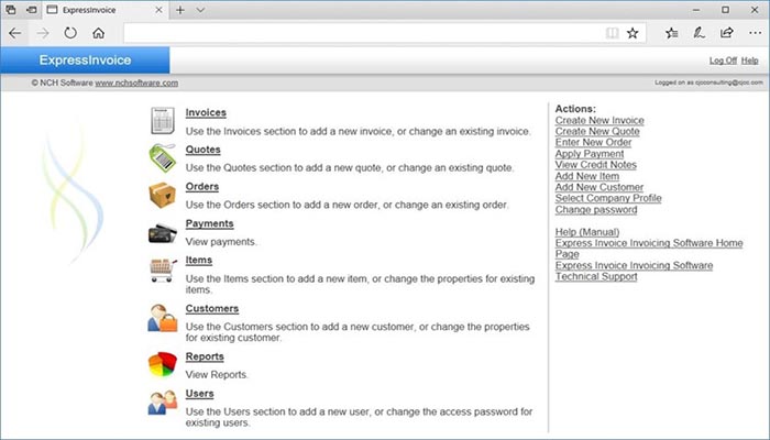 Software para facturación Express Invoice