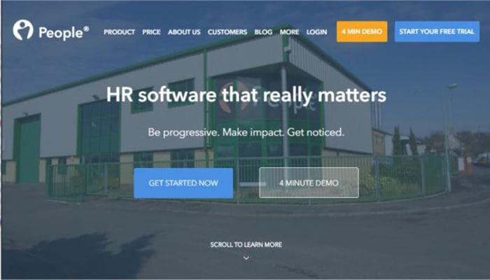 PeopleHR software para recursos humanos basada en la web