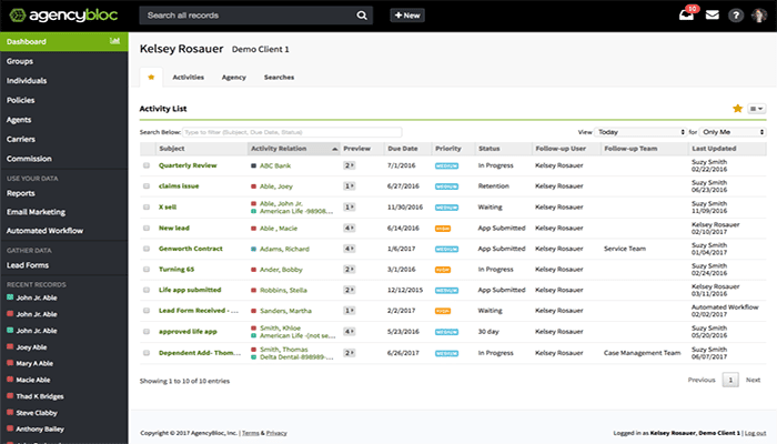 software para mediadores de seguros AgencyBloc