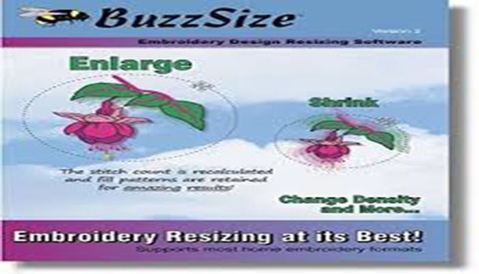 BuzzSize Embroidery Design Resizer