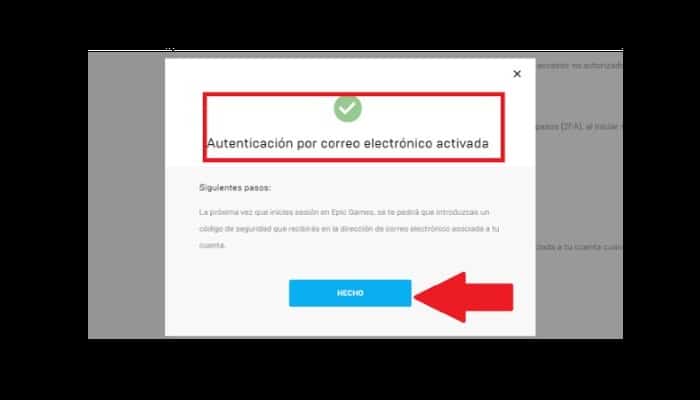 Finalmente ya está activada correctamente