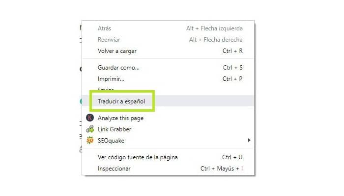 Traducir haciendo clic derecho