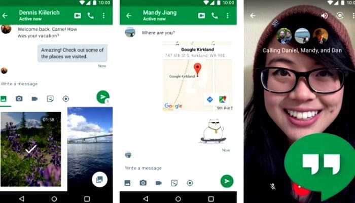 Google Hangouts para Llamar