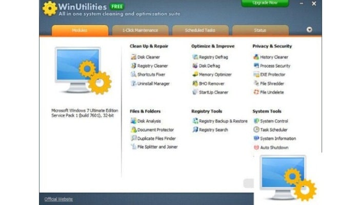 WinUtilities Free Edition