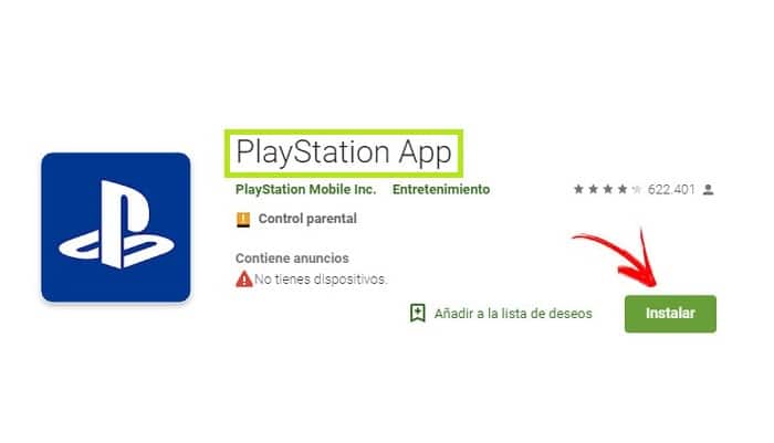 Aplicación PlayStation