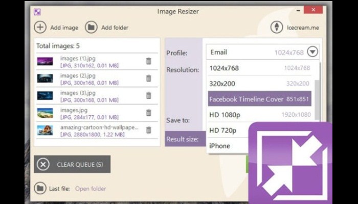 Icecream Image Resizer