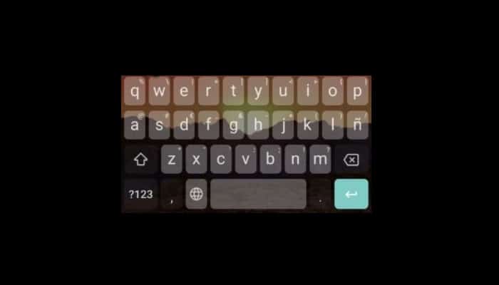 Características la aplicación del teclado