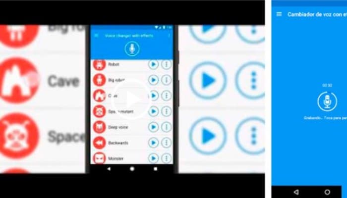 Cambiador de voz con efecto
