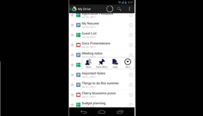 Sistema de Google Drive