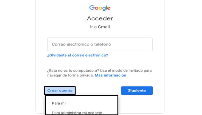 Como Crear Una Cuenta De Correo En Gmail