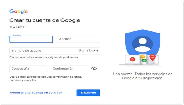 Como Crear Una Cuenta De Correo En Gmail