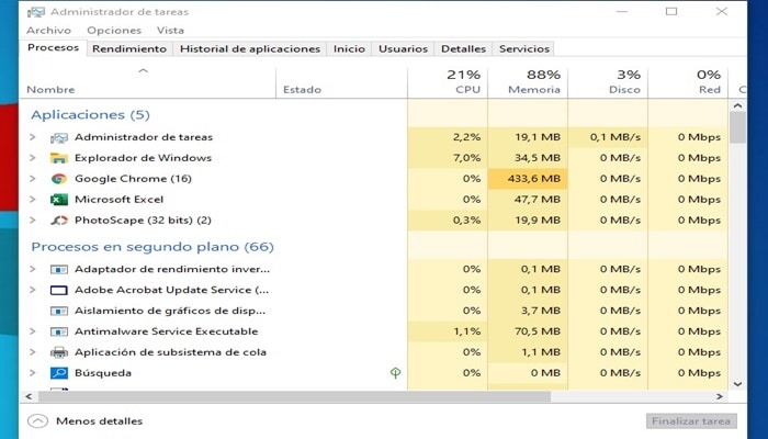 Como Abrir Y Usar El Administrador De Tareas En Windows 10