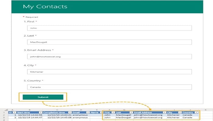 5 maneras fáciles de crear un formulario en Excel