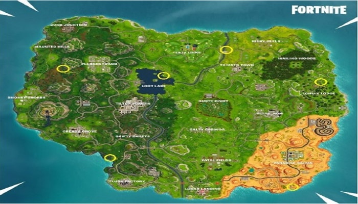 Locaciones De Tiro Al Plato En Fortnite