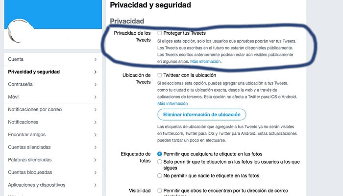 cómo ver cuentas de twitter privadas