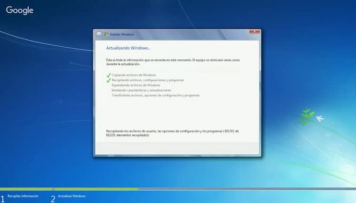 reinstalar windows7