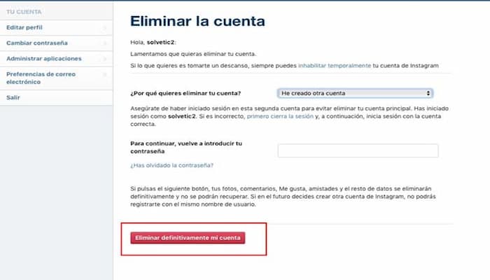 Cómo Eliminar Permanentemente Tu Cuenta De Instagram