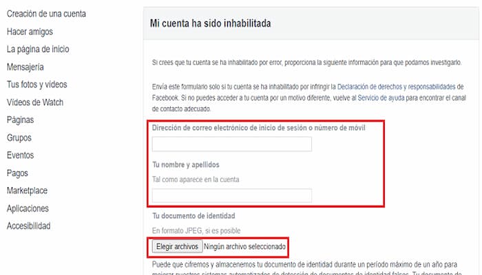 Cómo Recuperar O Reactivar Cuenta De Facebook