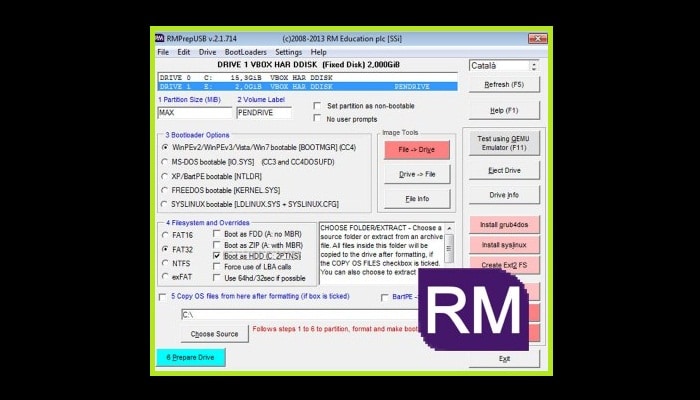 RMPrepUSB (Easy2Boot)