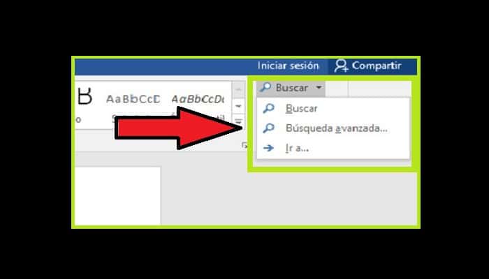 Elige la opción "Buscar" con la lupa que tiene de imagen"