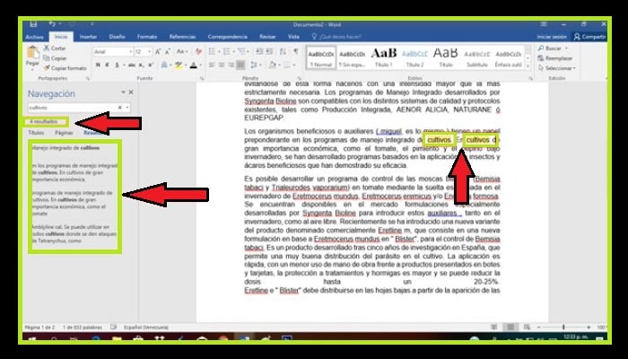 Texto donde aparece la palabra que has podido insertar