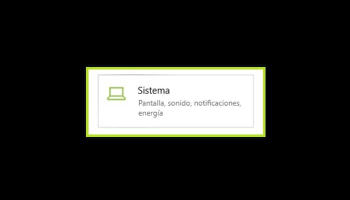 Dirígete a la sección "Sistema"