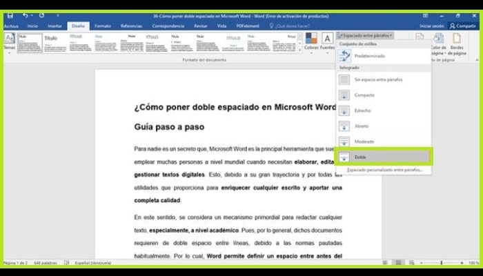 Cómo Hacer Doble Espacio En Word Pasos Para Duplicar El Interlineado