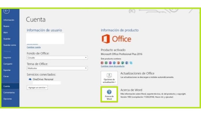 Acerca de Word