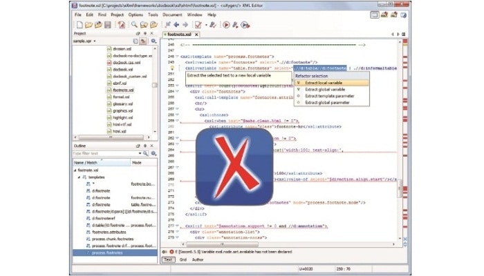 Editor XML oXygen