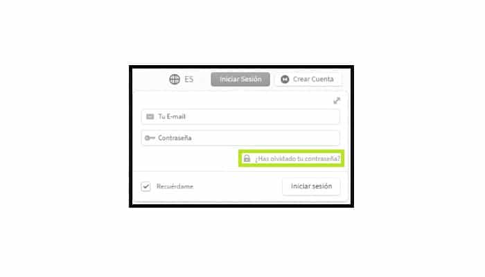 ¿Olvidaste tu contraseña?