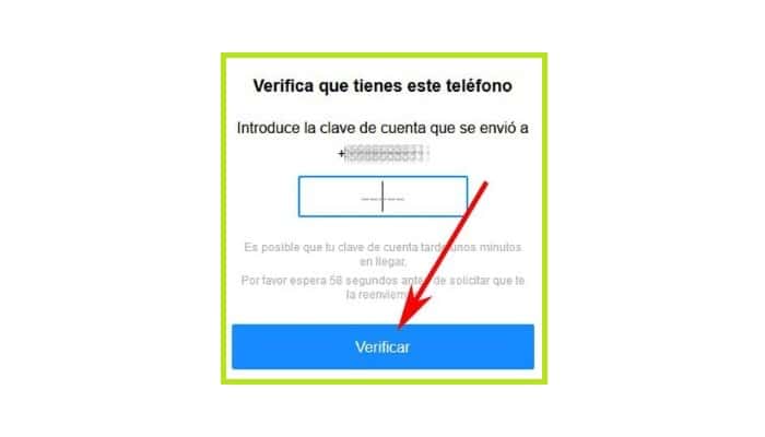 Verifica tu número de teléfono