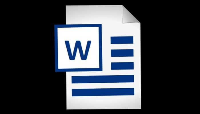 Sección en un documento de Word