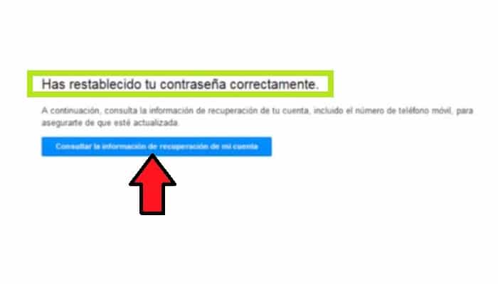 Tu contraseña de Gmail se ha cambiado correctamente