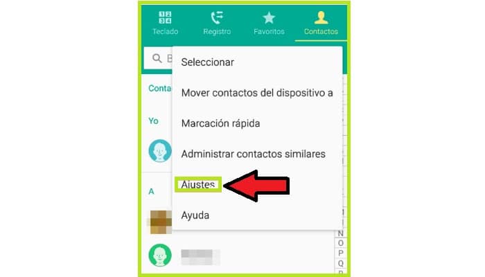 Seleccionar el apartado "Configuración"