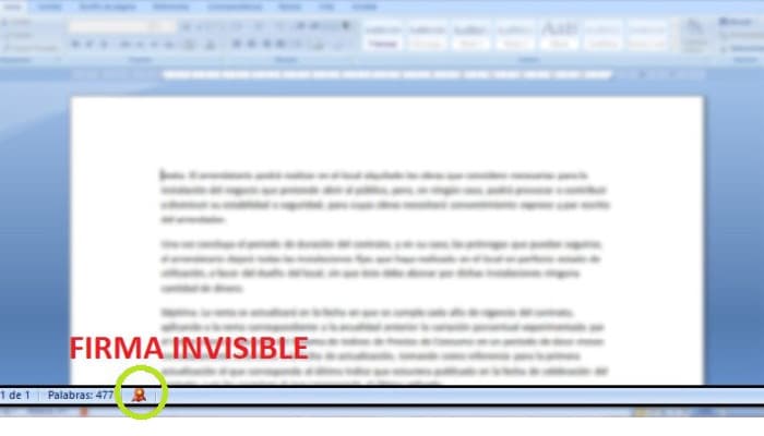 Firma digital invisible