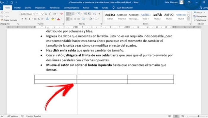 Cómo reducir una tabla en una hoja de Word