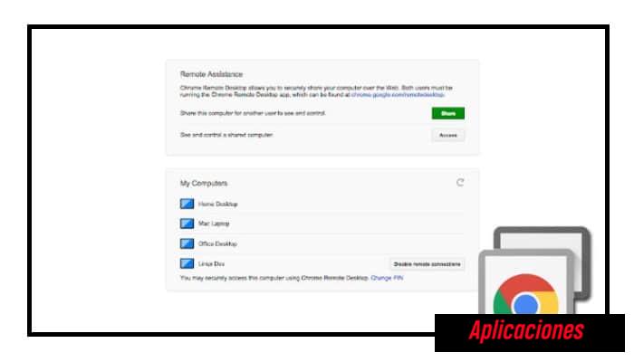 Escritorio remoto en Chrome