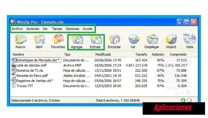 Formato WinZip