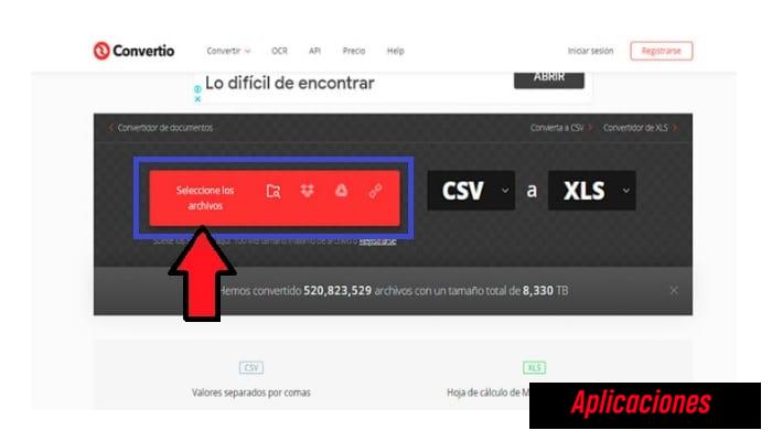 Haz clic en la opción Seleccionar archivos