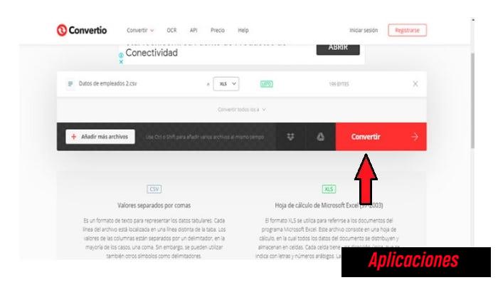 Haz clic en "Convertir"