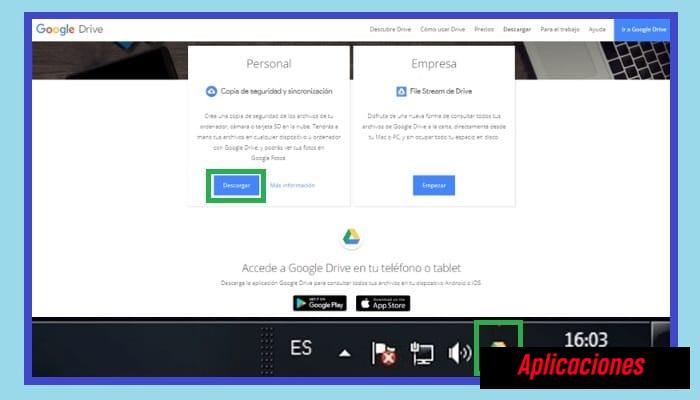 Configurar cuenta de Google Drive