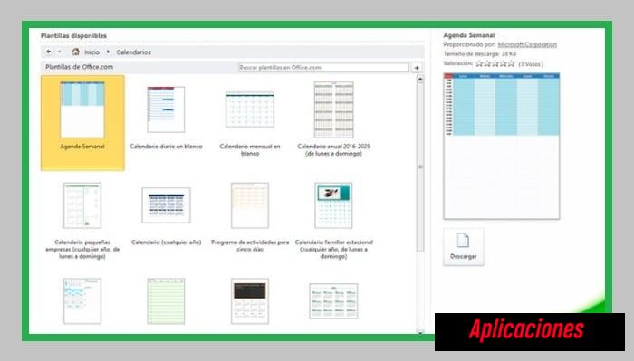 Plantillas de calendario de Excel