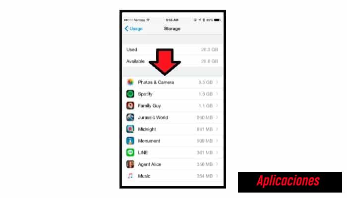 Lista de apps que tienes instaladas