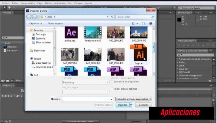 2. Crear y guardar los proyectos en After Effects