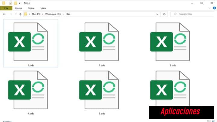 Características de un archivo con extensión ODS